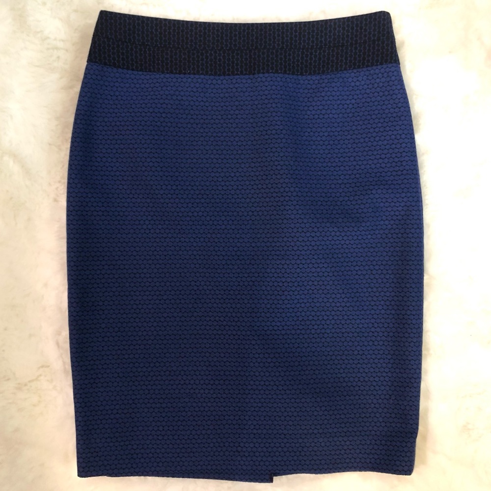 EXPRESS Pencil Skirt Blue & Black - SZ 0